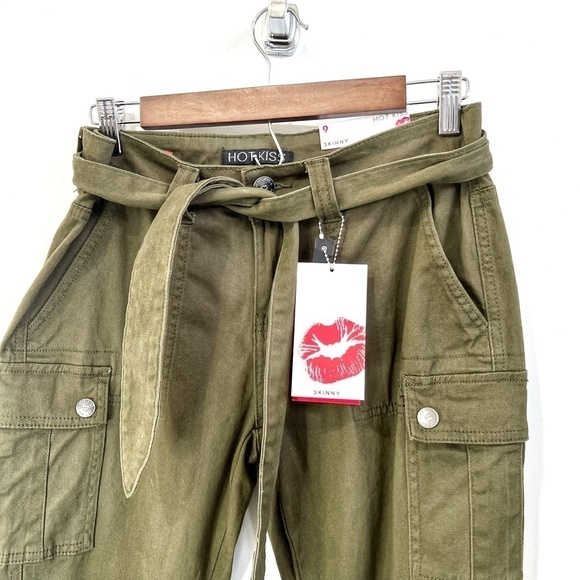 𝅺hot KISS ARMY‎ GREEN CARGO PANTS - Picture 2 of 9